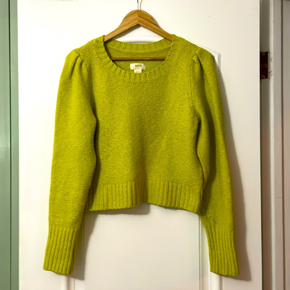 Maeve by Anthropologie green cropped sweater, like new